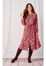 Luella Nicolette Midi Dress (Fuchsia) AW22